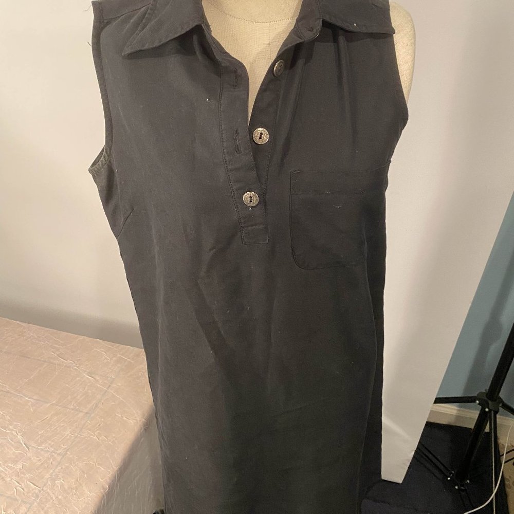 Sleeveless Collared Grey tennis dress